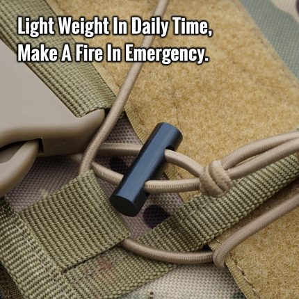 FERROFIRE Drilled Flint Steel Ferrocerium Toggles