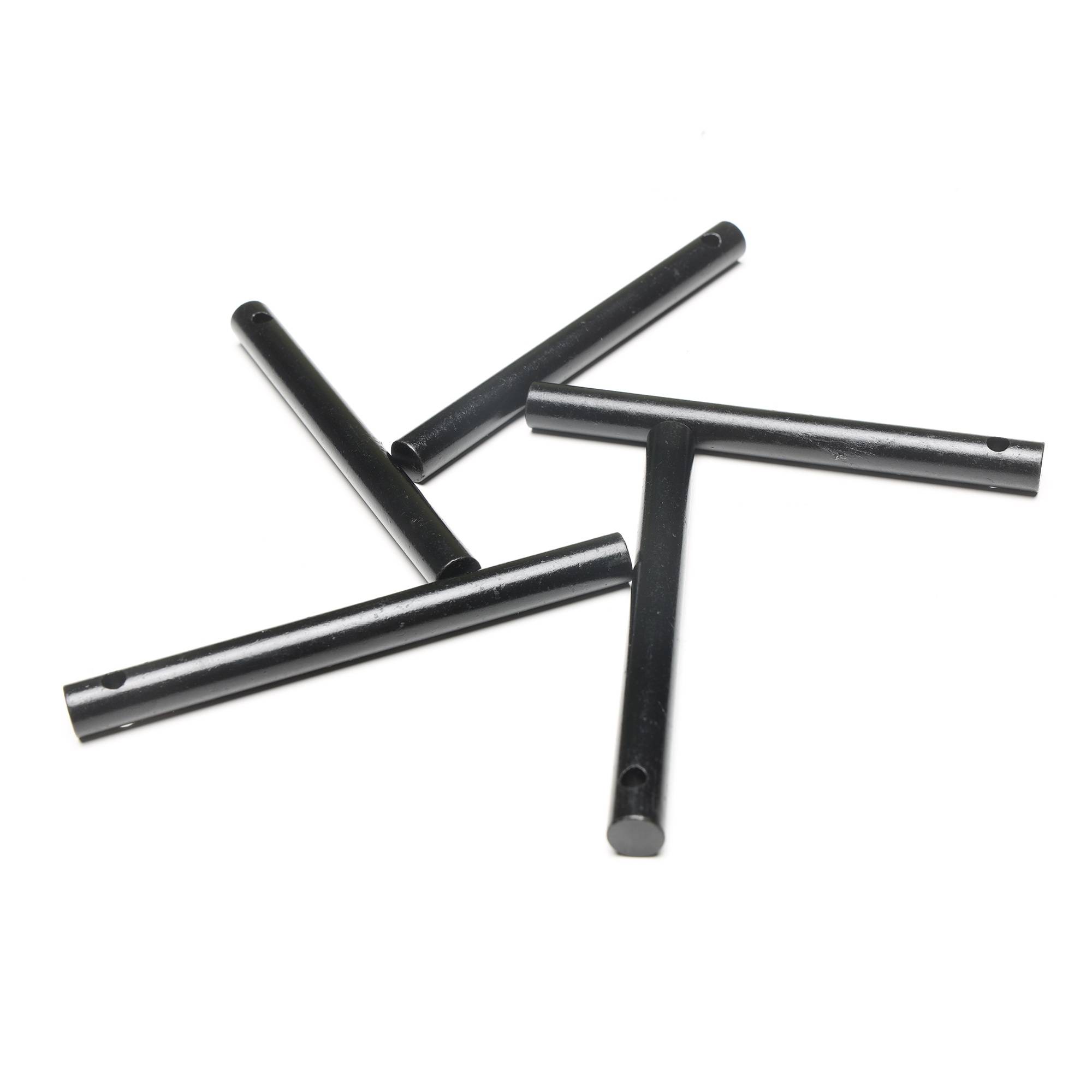 FERROFIRE 3/8" x 4" Drilled Ferro Rods Flint Steel Ferrocerium Rod， perfect fire starter， bushcraft, hiking, survival, emergency, camping, fishing ，Lanyard Hole for Paracord