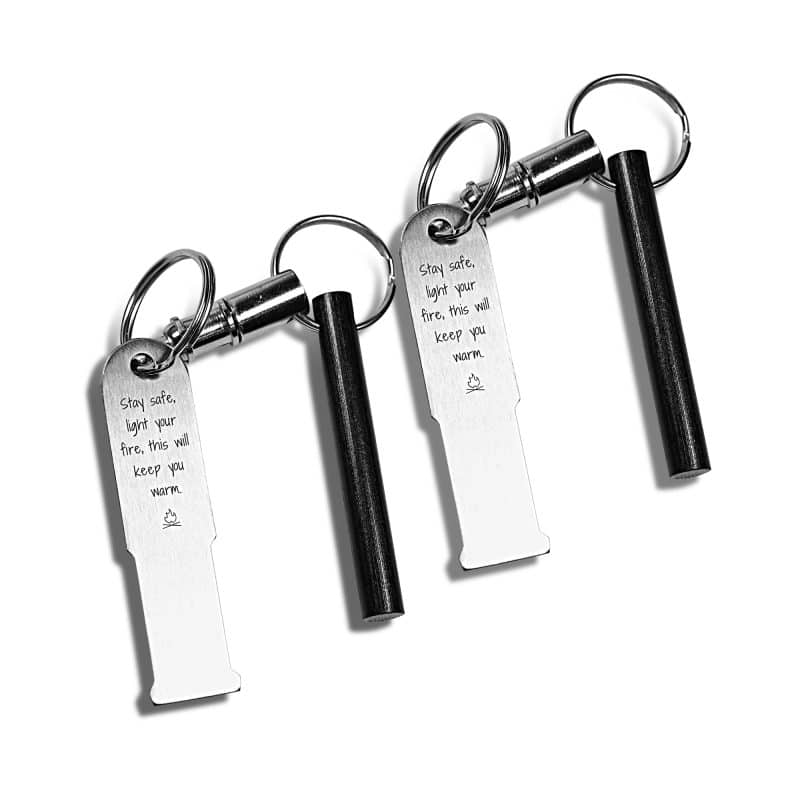 KF525A Stay Safe Quick Release Keychain Fire Starter