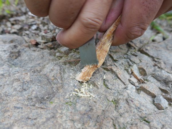 How to start a fire with FERROFIRE fire starter. Step 1 Prepare tinder